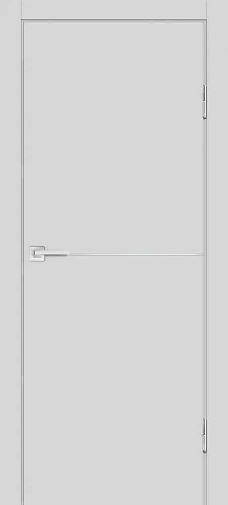 Фото Межкомнатная дверь P-19 AL молдинг Сапфир матовый