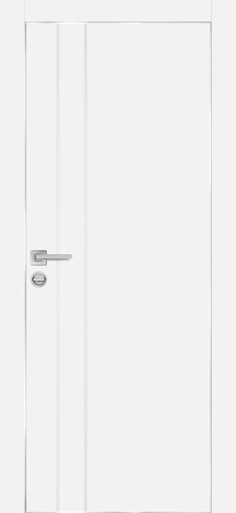 Фото Межкомнатная дверь PX-14  AL кромка с 4-х ст. Белый матовый